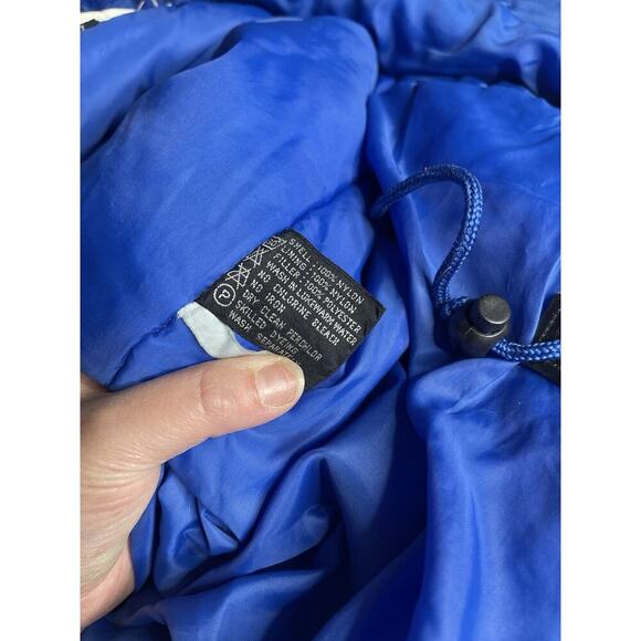 Vintage Naf Naf Blue Street wear Jacket Oversized Button Zip Up Size Womens XL - Picture 9 of 13